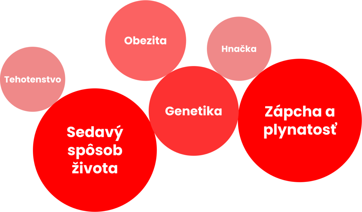 Faktory, ktoré môžu spôsobiť hemoroidy